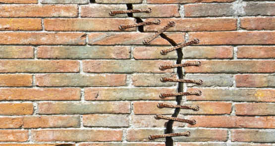 Crack stitching